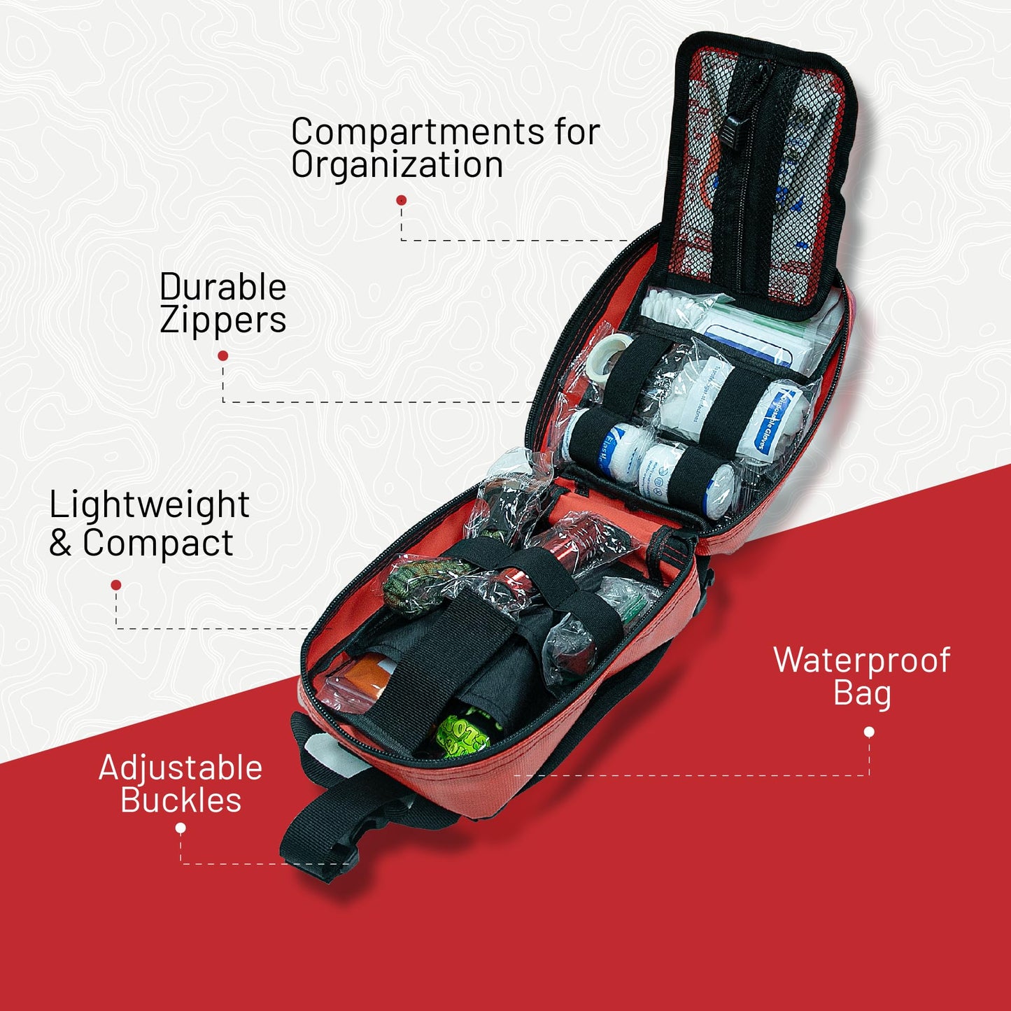 Surviveware 200-Piece Waterproof First Aid Kit