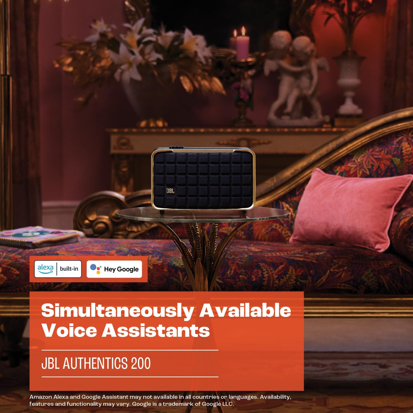 JBL Retro Smart Home Speaker with Voice Assistants