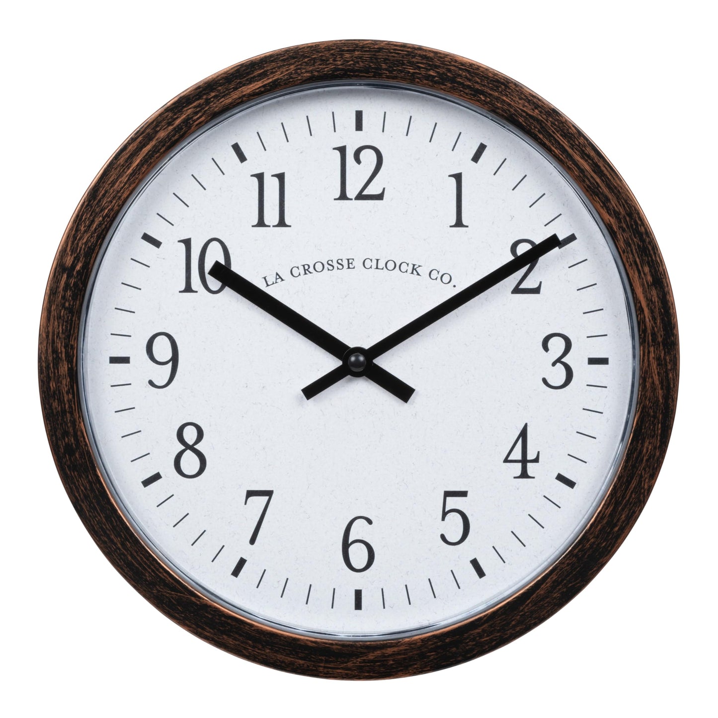 La Crosse Clock 404-3825HC 9.80-Inch Quartz Analog Wall Clock with Hidden Compartment