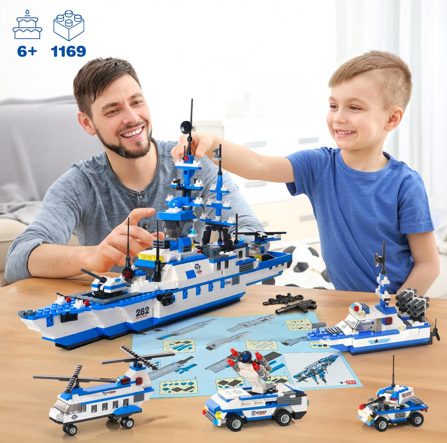 1169-Piece City Police Station Building Kit