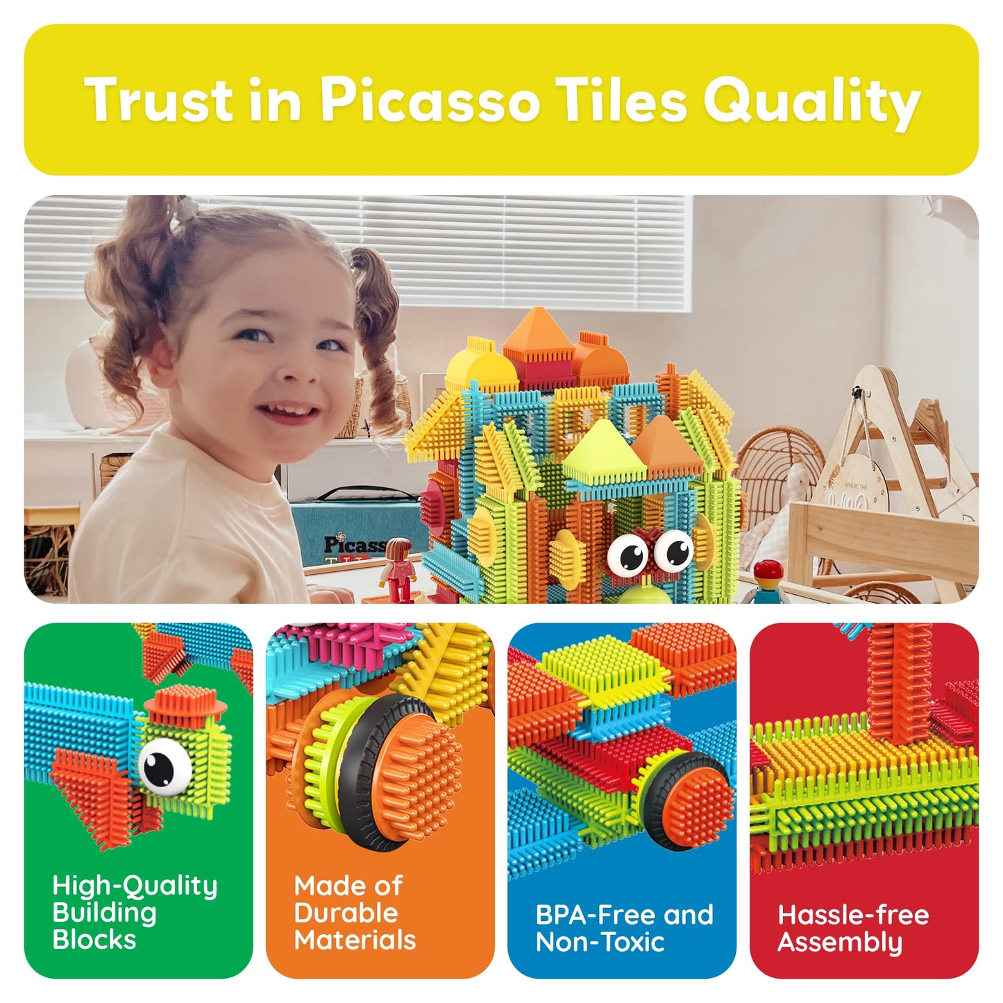 120pcs Interlocking Building Blocks Toy Set