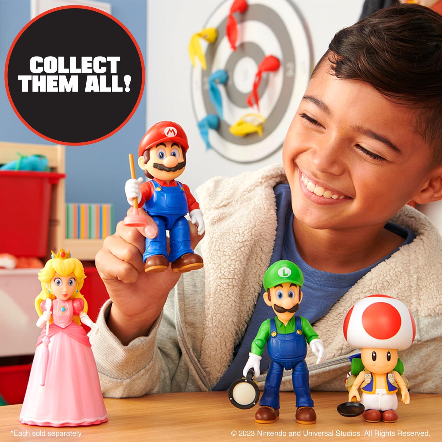 Super Mario Bros. 5" Action Figure with Plunger