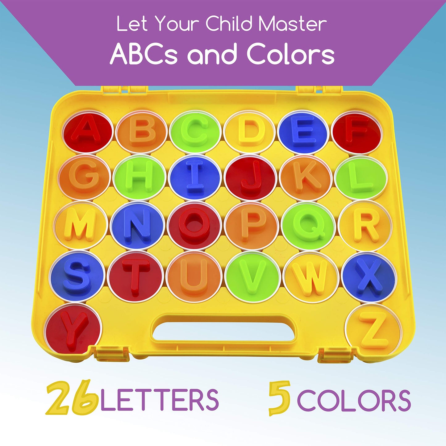 26 Pc Montessori Alphabet Matching Eggs Educational Toy