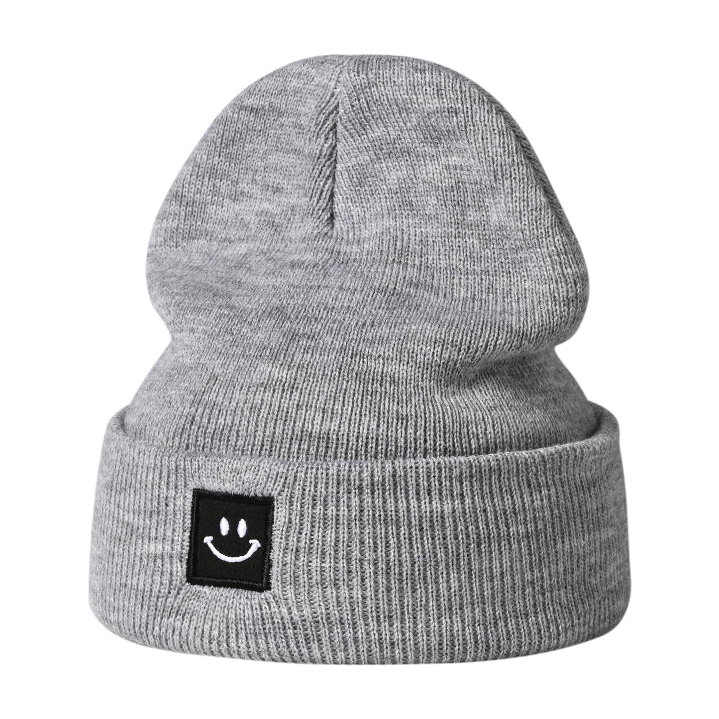 Baby Beanie Knit Ski Hat,Toddler Winter Beanies,Warm Knit Hat for Girls Boys Children 6-36 Months Gray