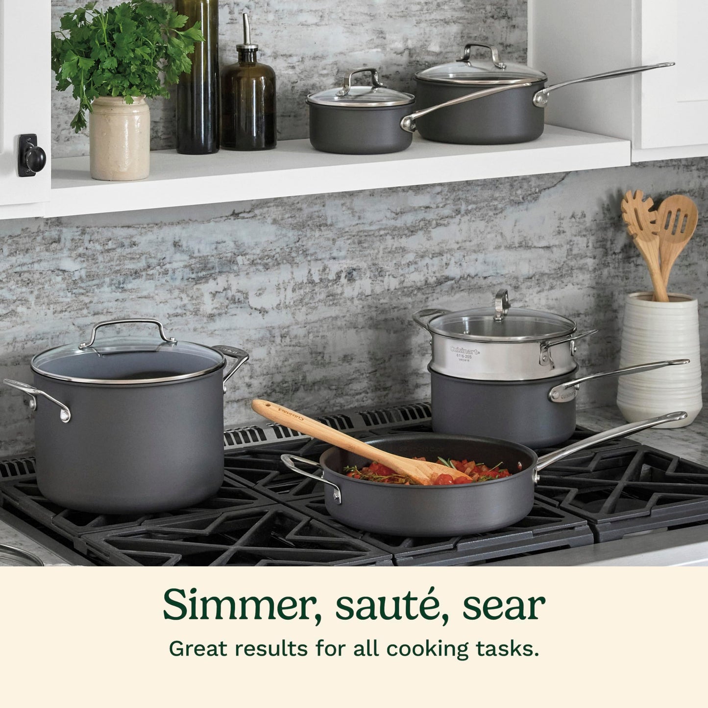 Add 2 to Your Cart! Cuisinart 17-Piece Nonstick Cookware Set