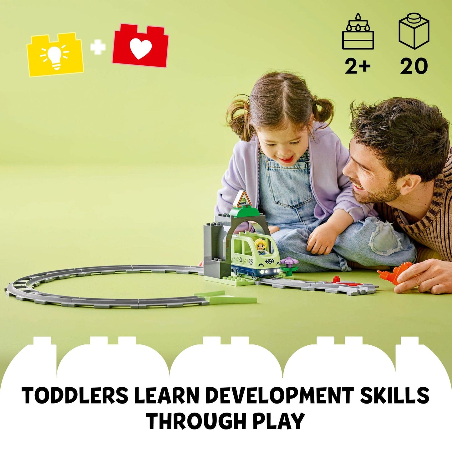 LEGO DUPLO Train Tunnel and Track Expansion Set