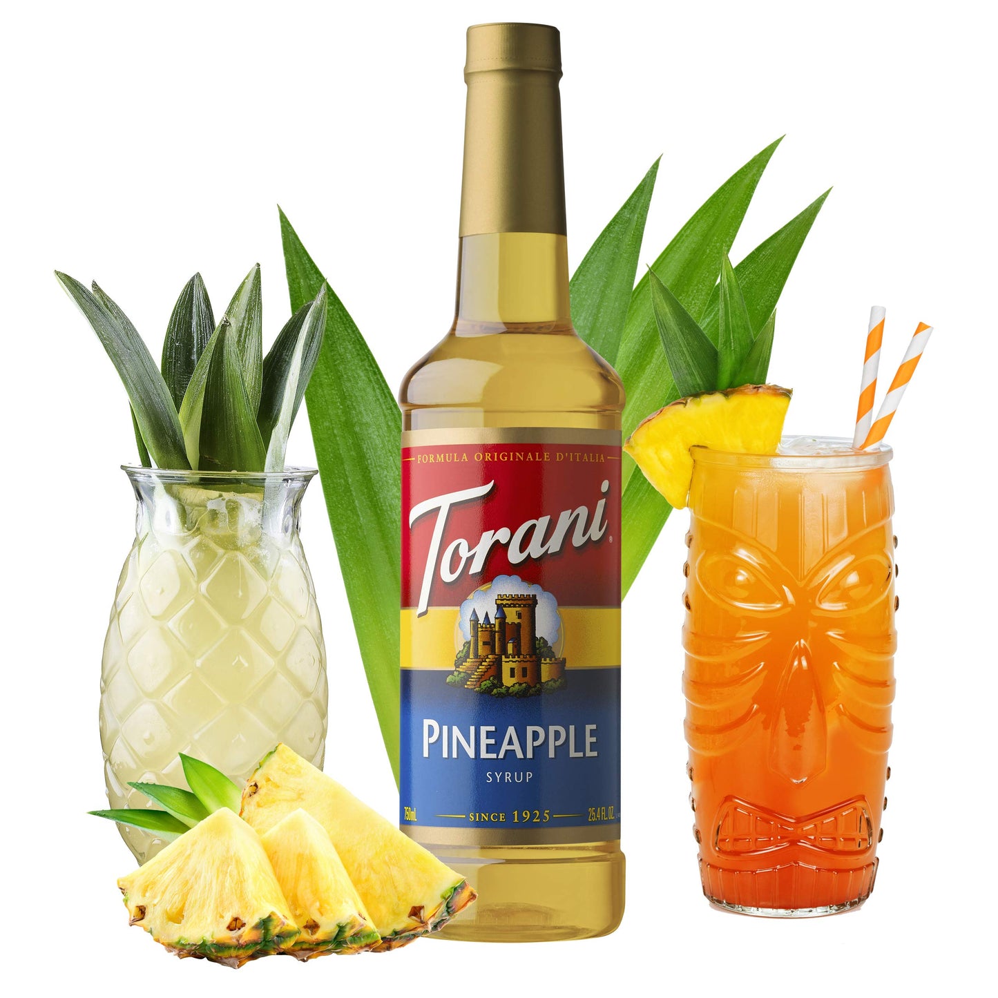 4 Pack Torani Pineapple Syrup 25.4 Ounces