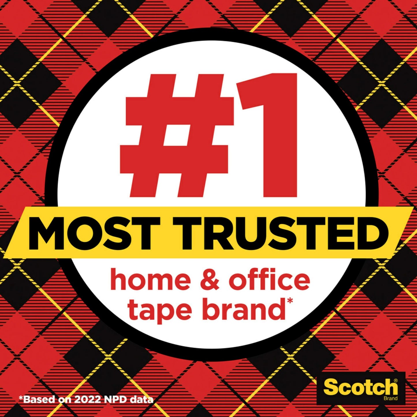 Scotch Super-Hold Tape, 4 Rolls, Dispensered