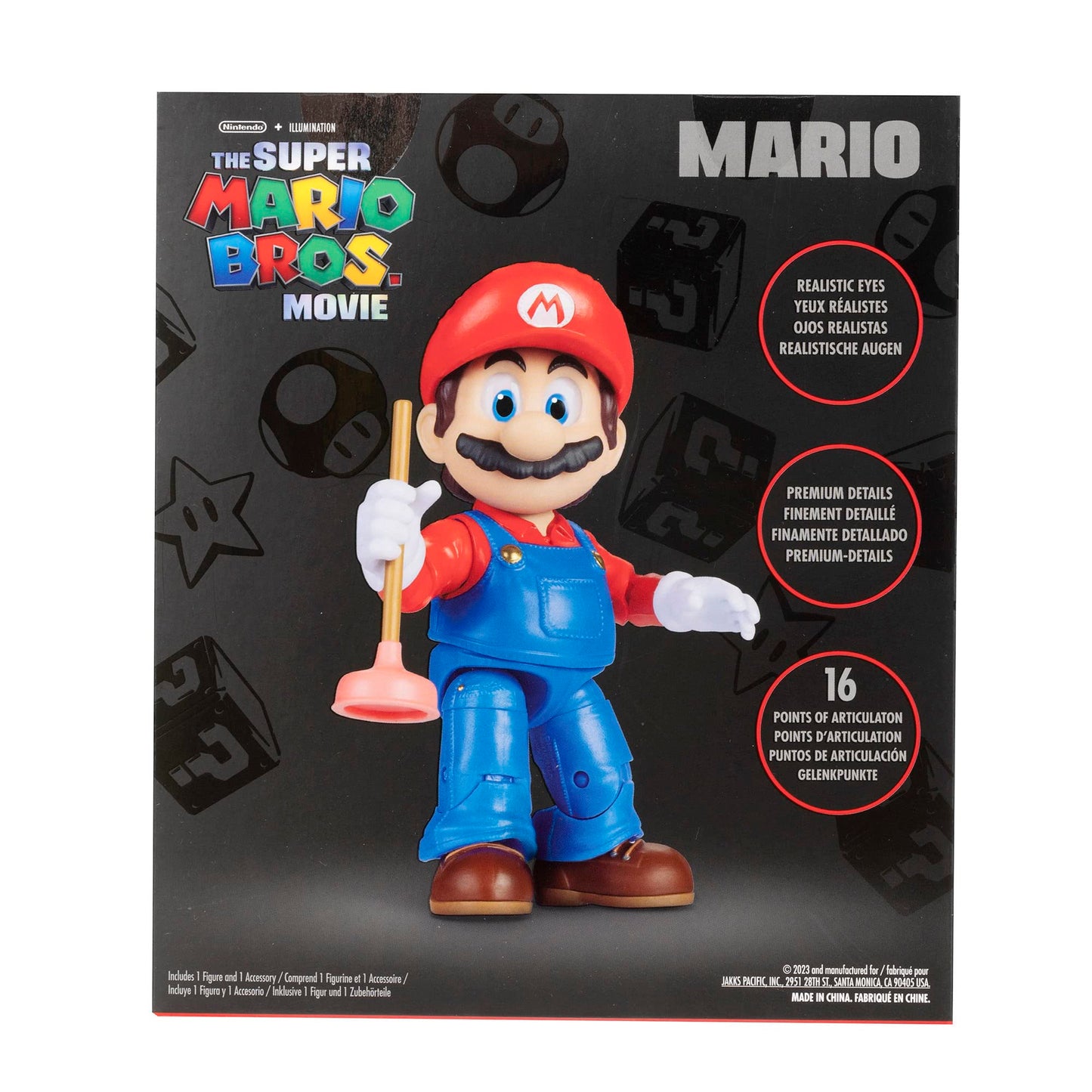 Super Mario Bros. 5" Action Figure with Plunger