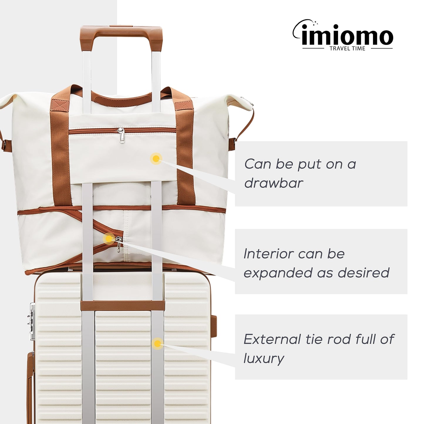imiono Luxury Hardside Suitcase Set With Spinner Wheels