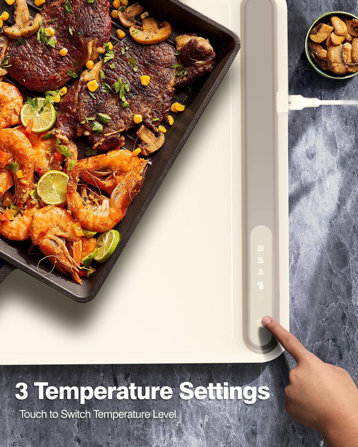Electric Warming Tray with Auto Shut-Off