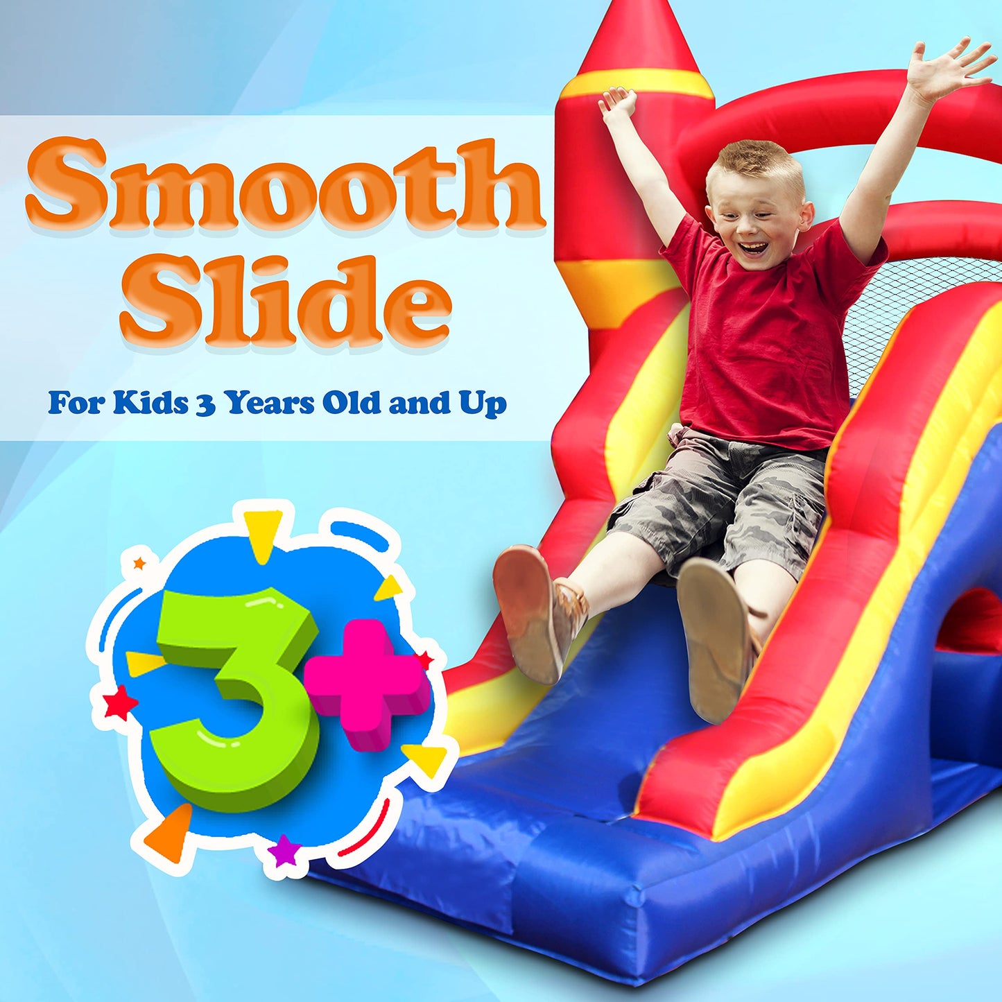 SereneLife Inflatable Bounce House with Slide