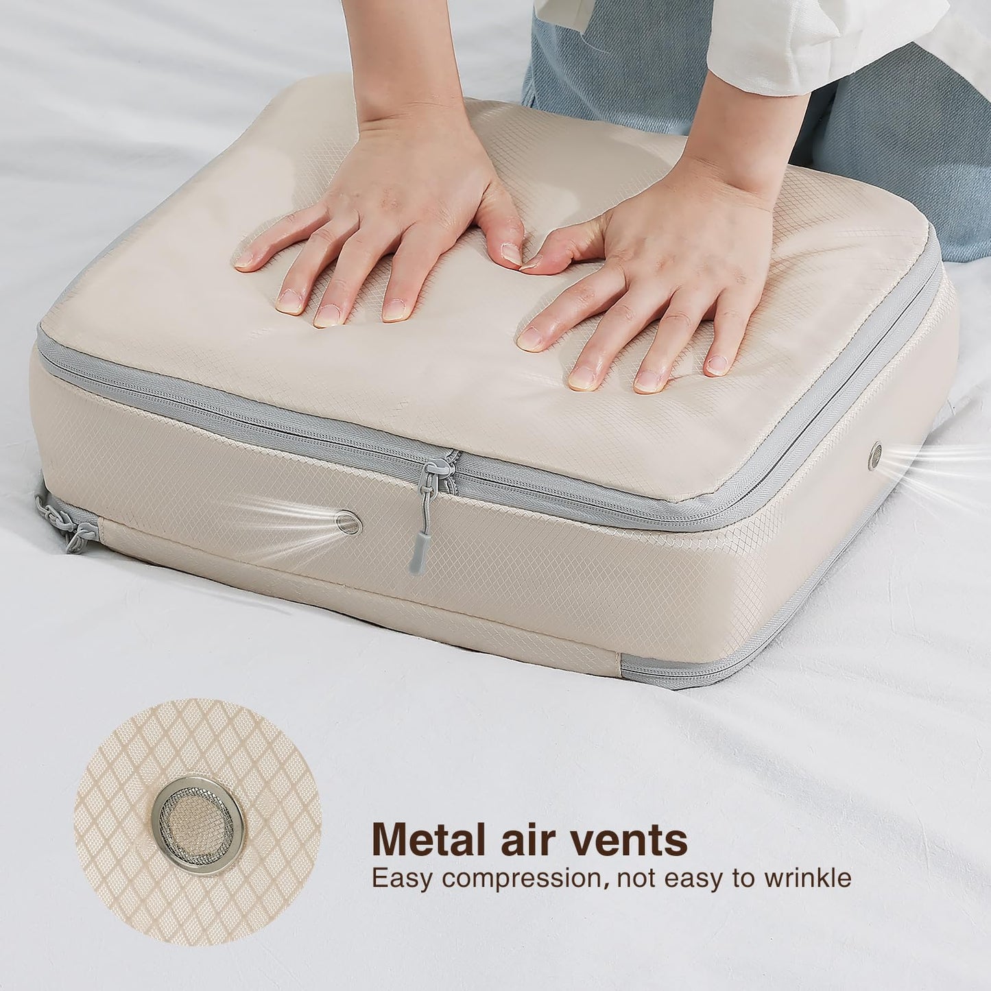 8 Pack DIMJ Compression Storage Bags for Clothing