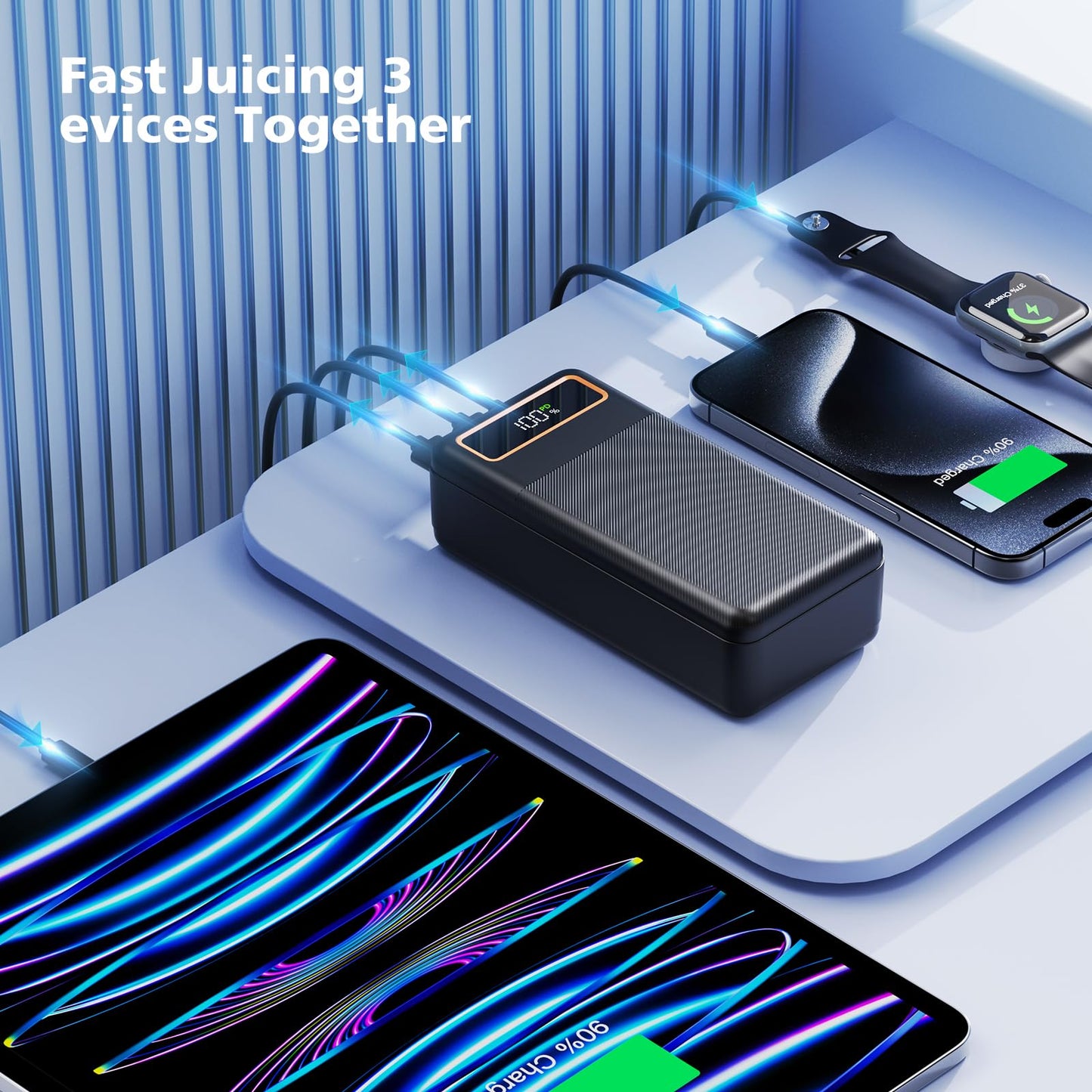 50000mAh Portable Power Bank with Fast Charging