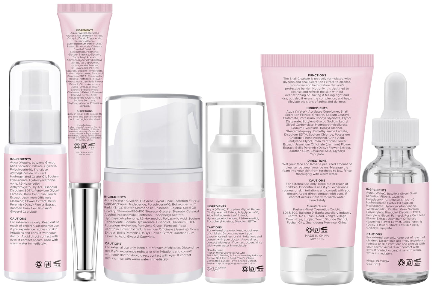 Hydrating Snail Mucin Skin Care Gift Set