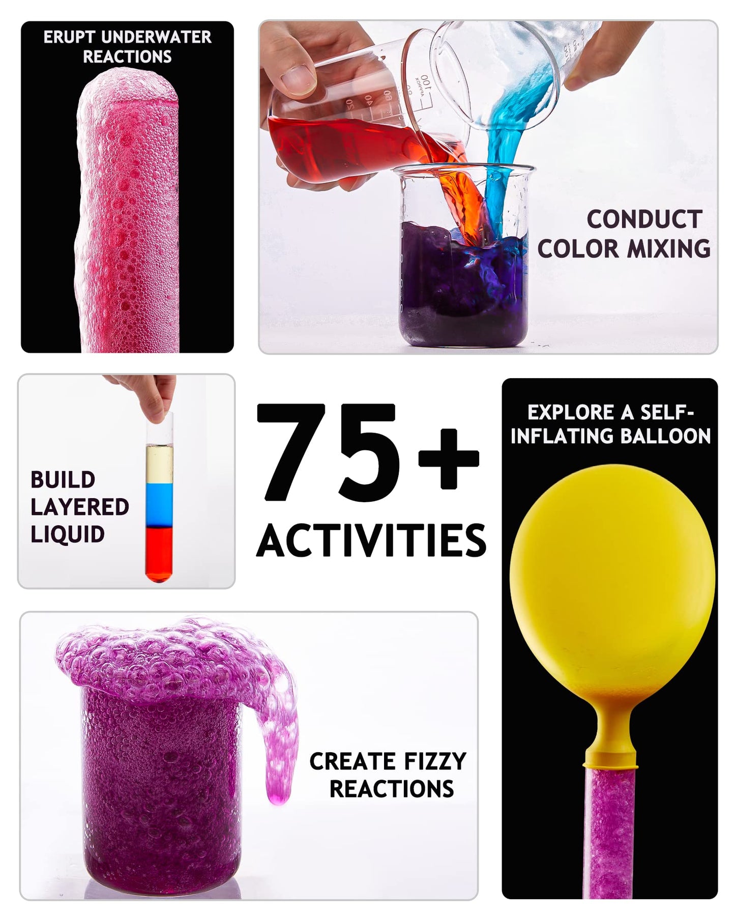 75+ Chemistry Experiments Science Kit for Kids
