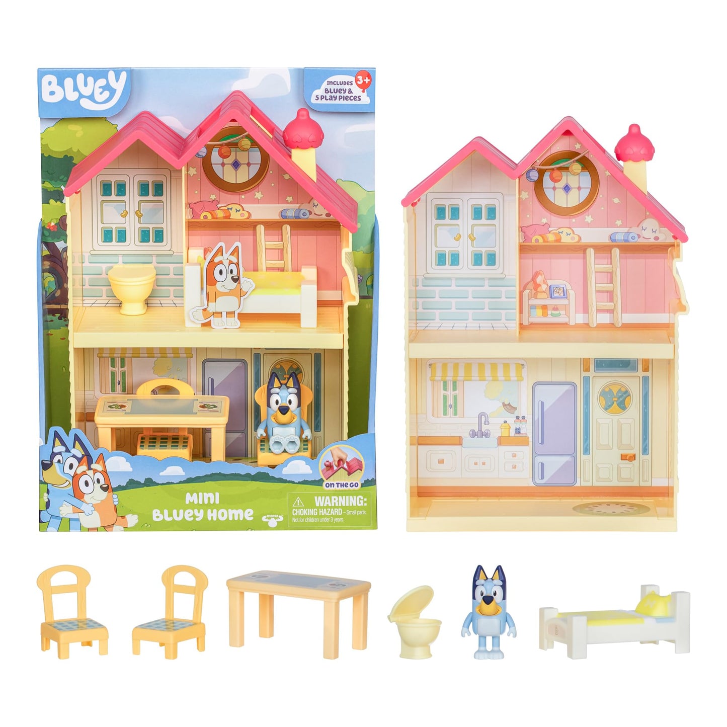 Bluey Mini Home Playset with 5 Accessories
