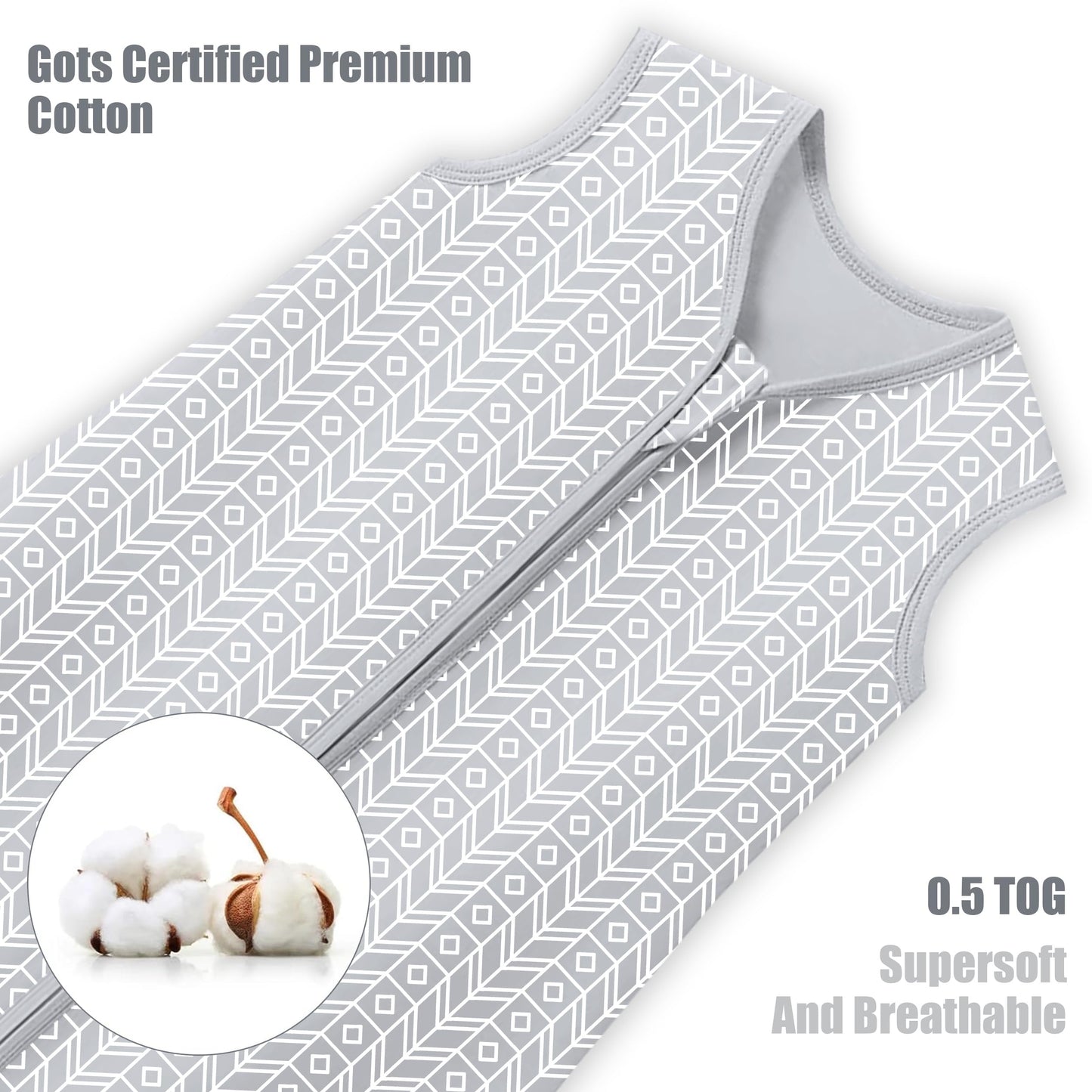 3 Pack Baby Sleep Sacks by SWEET DOLPHIN