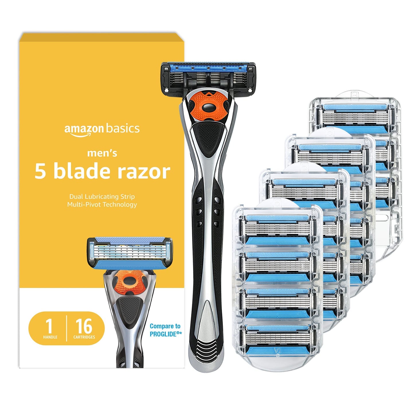 17-Piece Amazon Basics Men's Razor Set