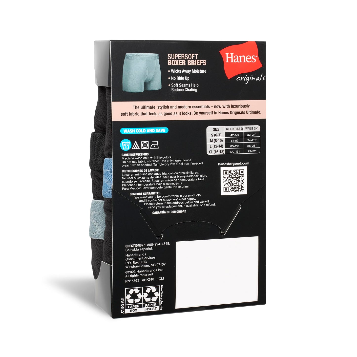 Hanes Boys' Supersoft Boxer Briefs 5-Pack