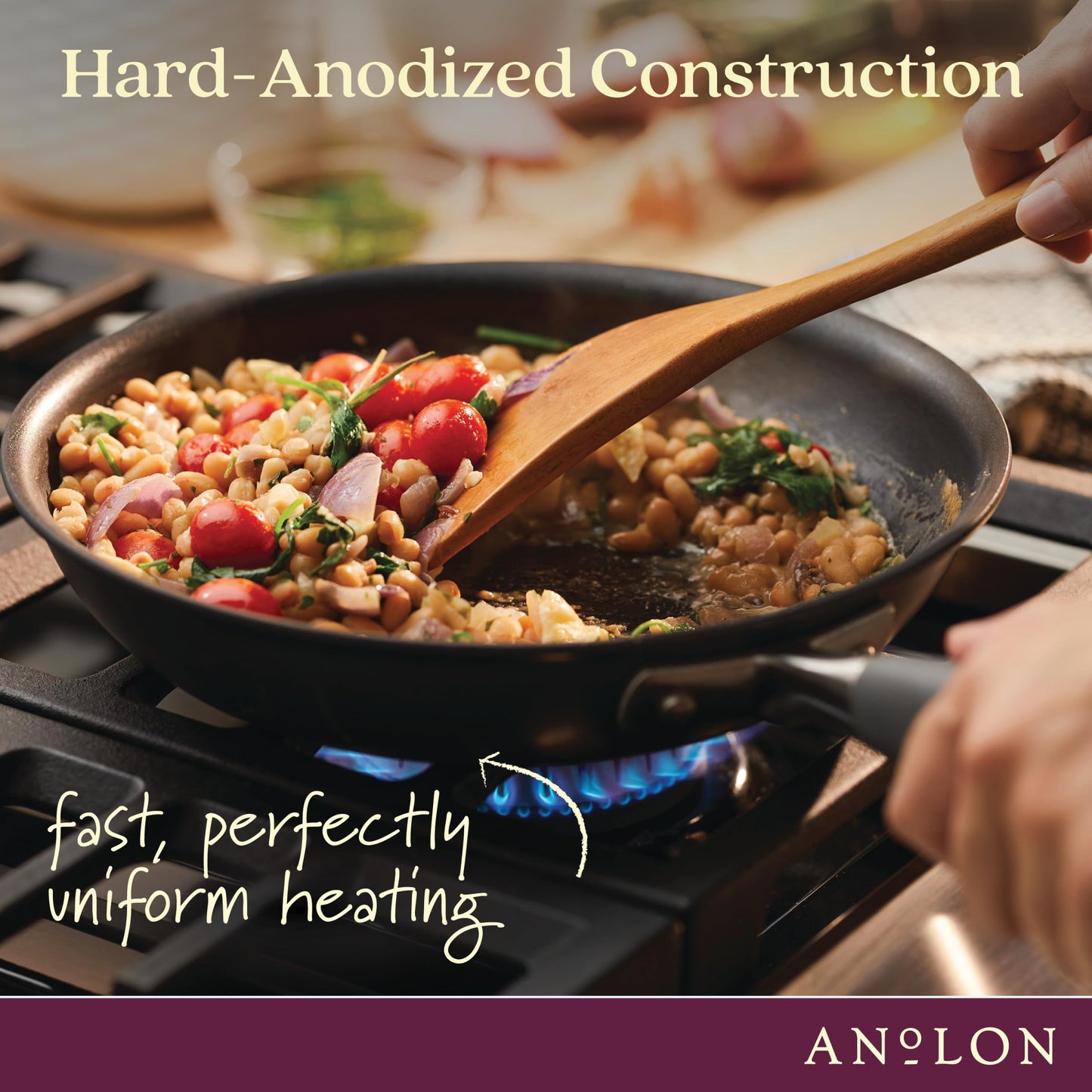 Anolon Hard-Anodized Nonstick Skillet Set, 2-Piece