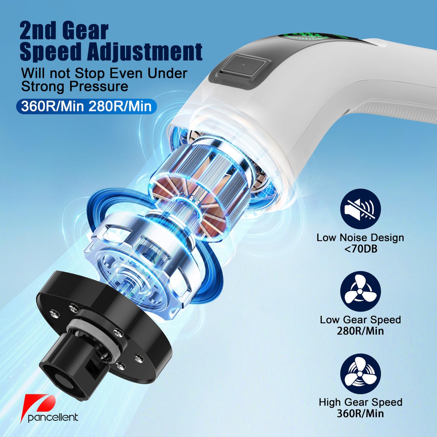 Electric Spin Scrubber with Extension Arm