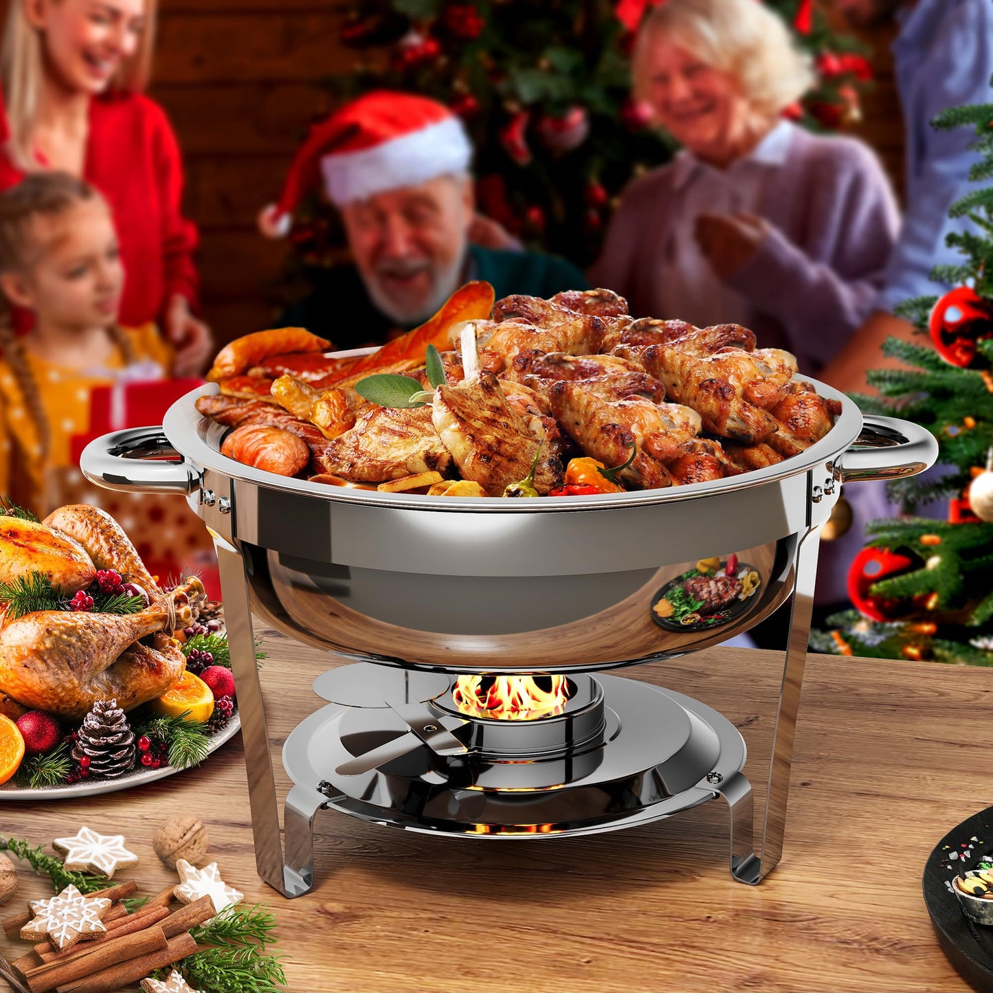YITAHOME 5QT Round Chafing Dish Set for Buffet