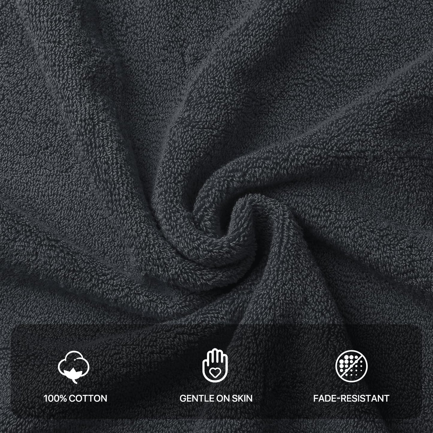 8-Piece Cotton Bath Towel Set by MoNiBloom