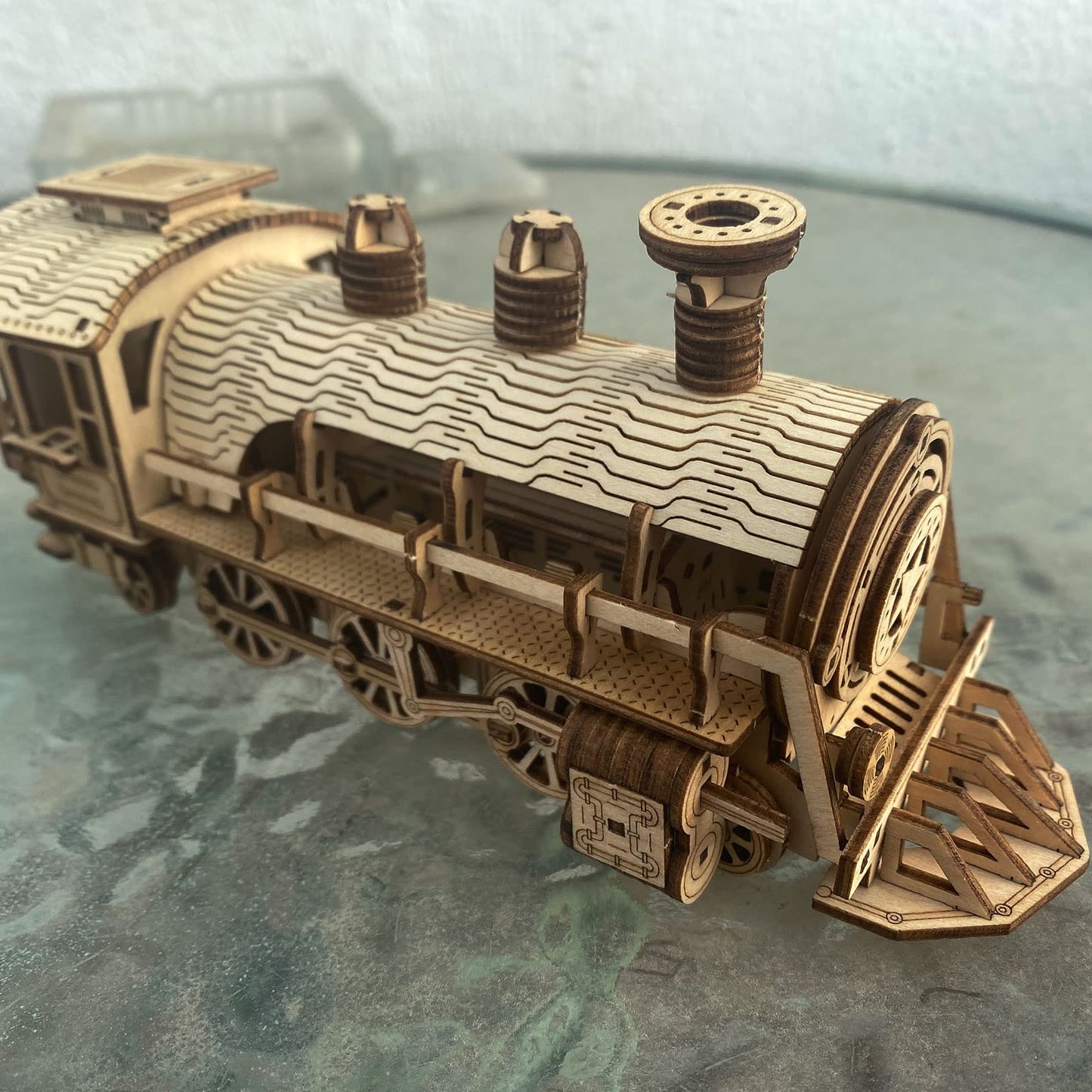 DIY 3D Wooden Train Puzzle Model Kit