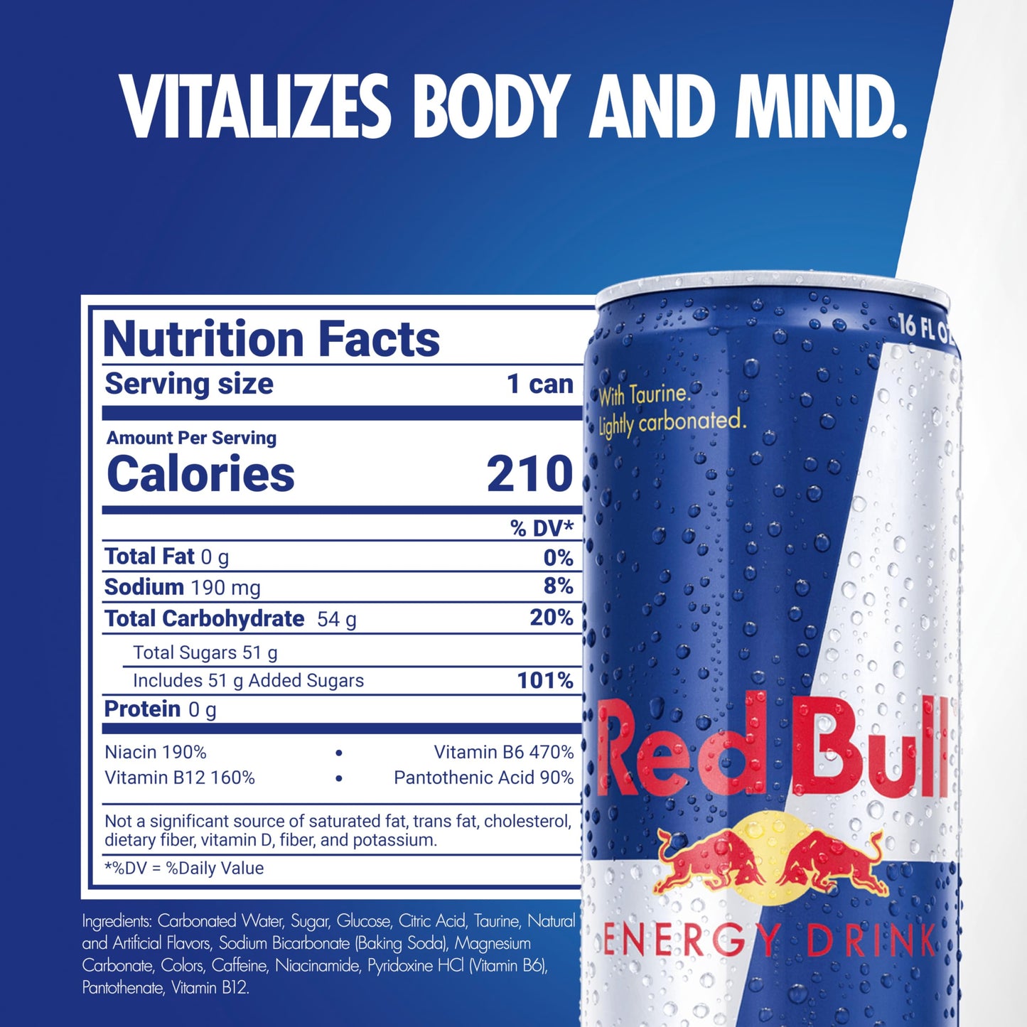 12 Pack Red Bull Energy Drink with Caffeine, 16 Fl Oz