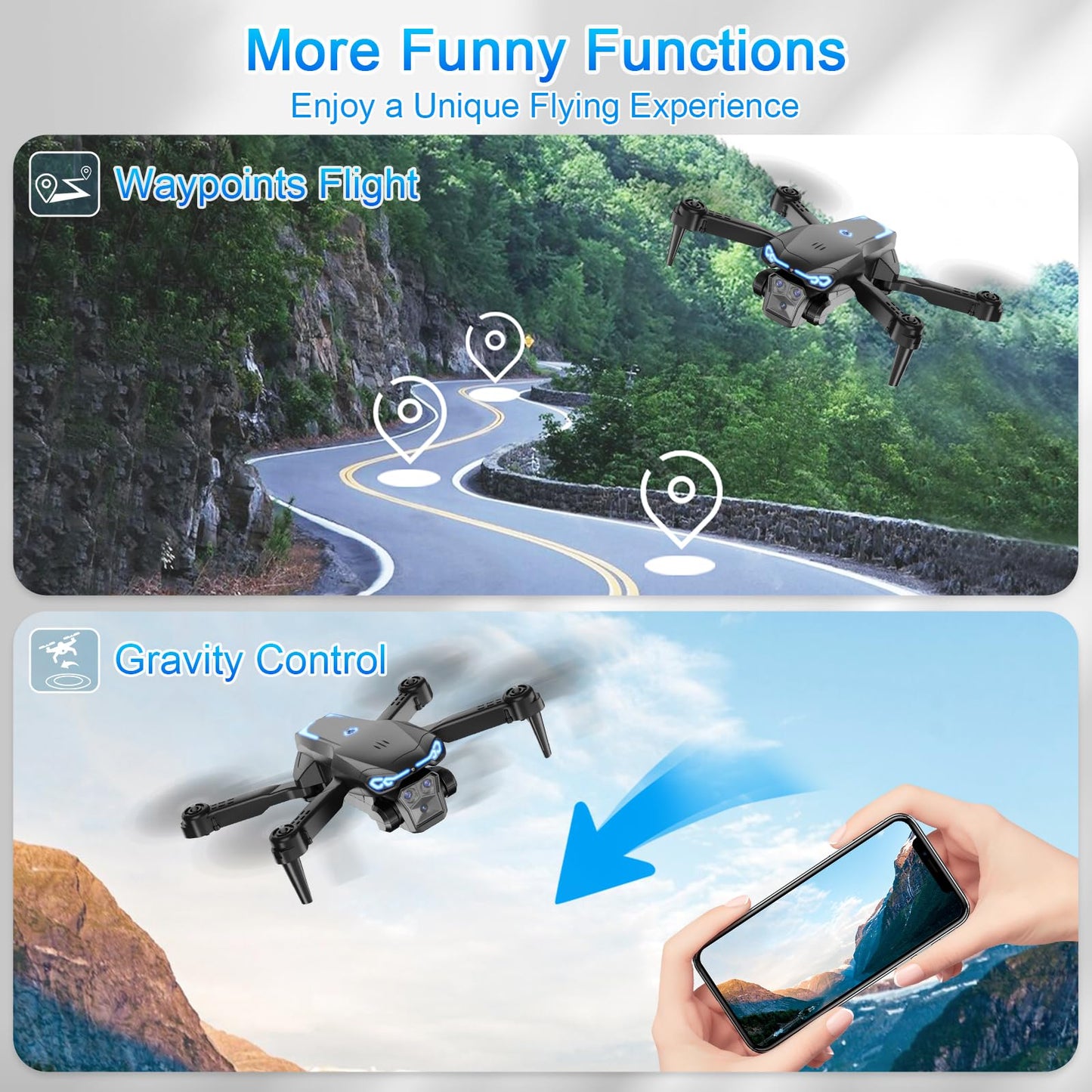 1080P HD FPV Drone with 2 Batteries