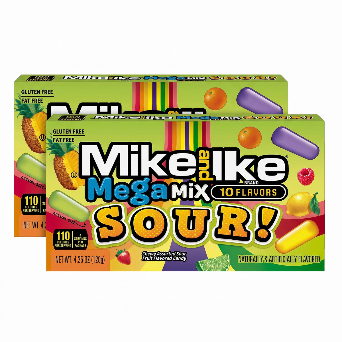 24 Pack Mike and Ike Mega Mix Sour Candy (OU)