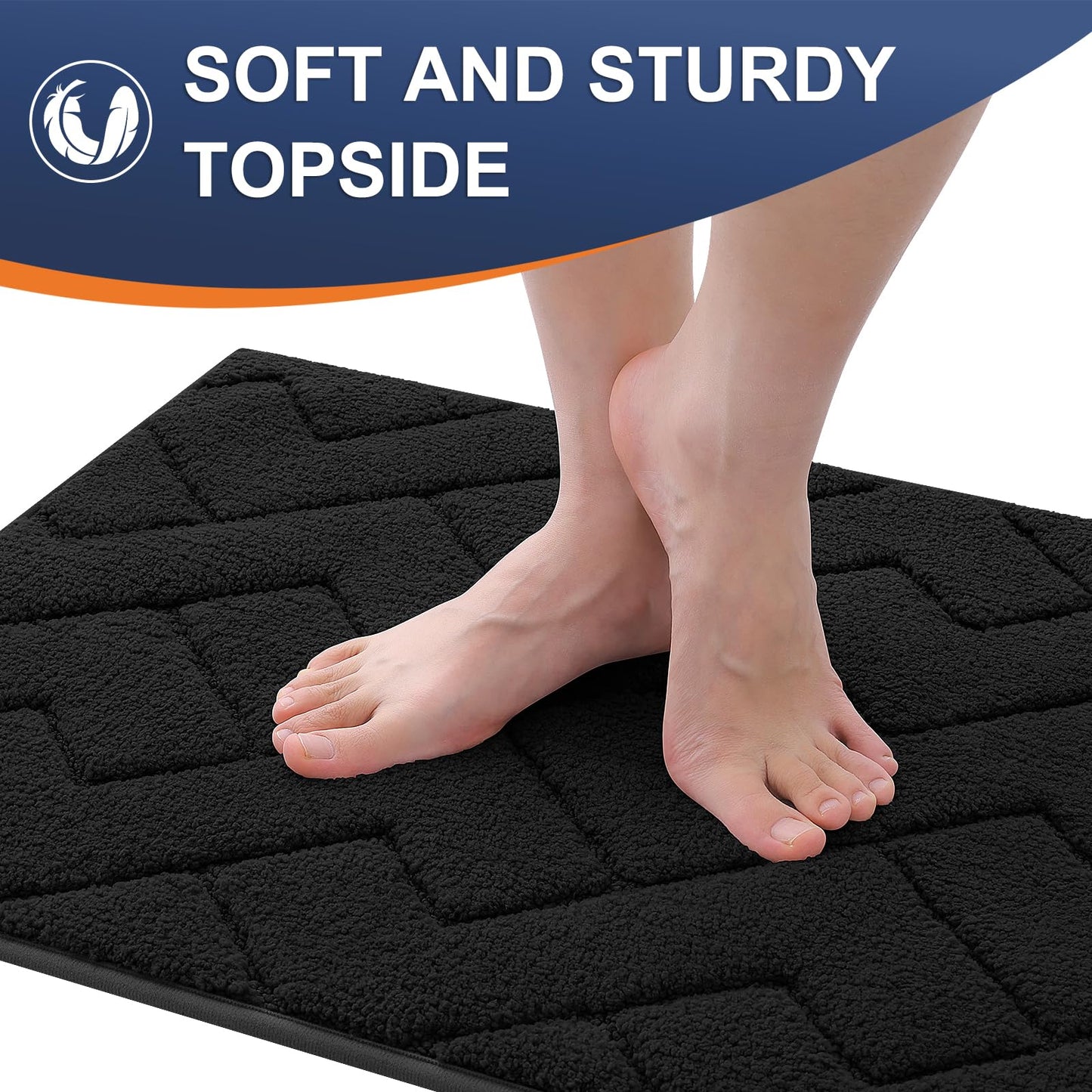 Indoor Door Mat with Non-Slip Rubber Backing