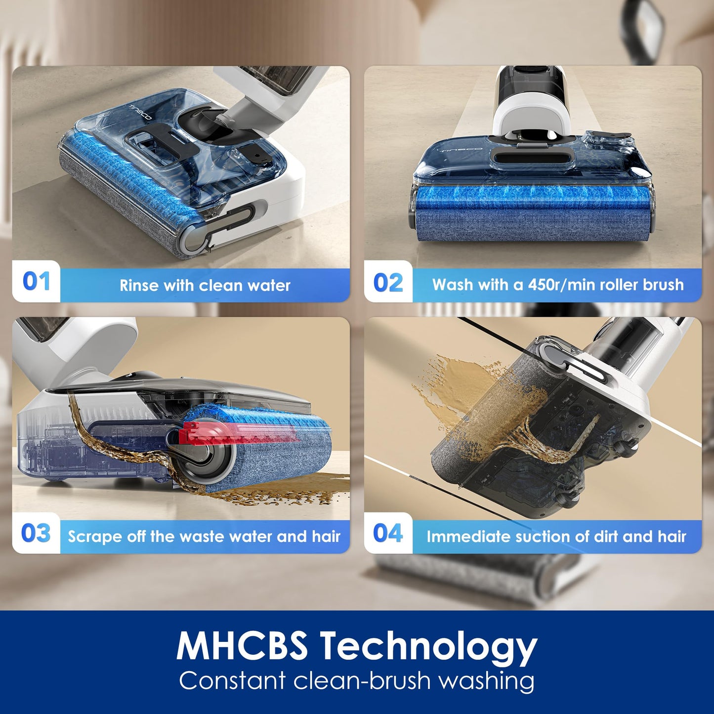 Cordless Wet Dry Vacuum Cleaner by Tineco