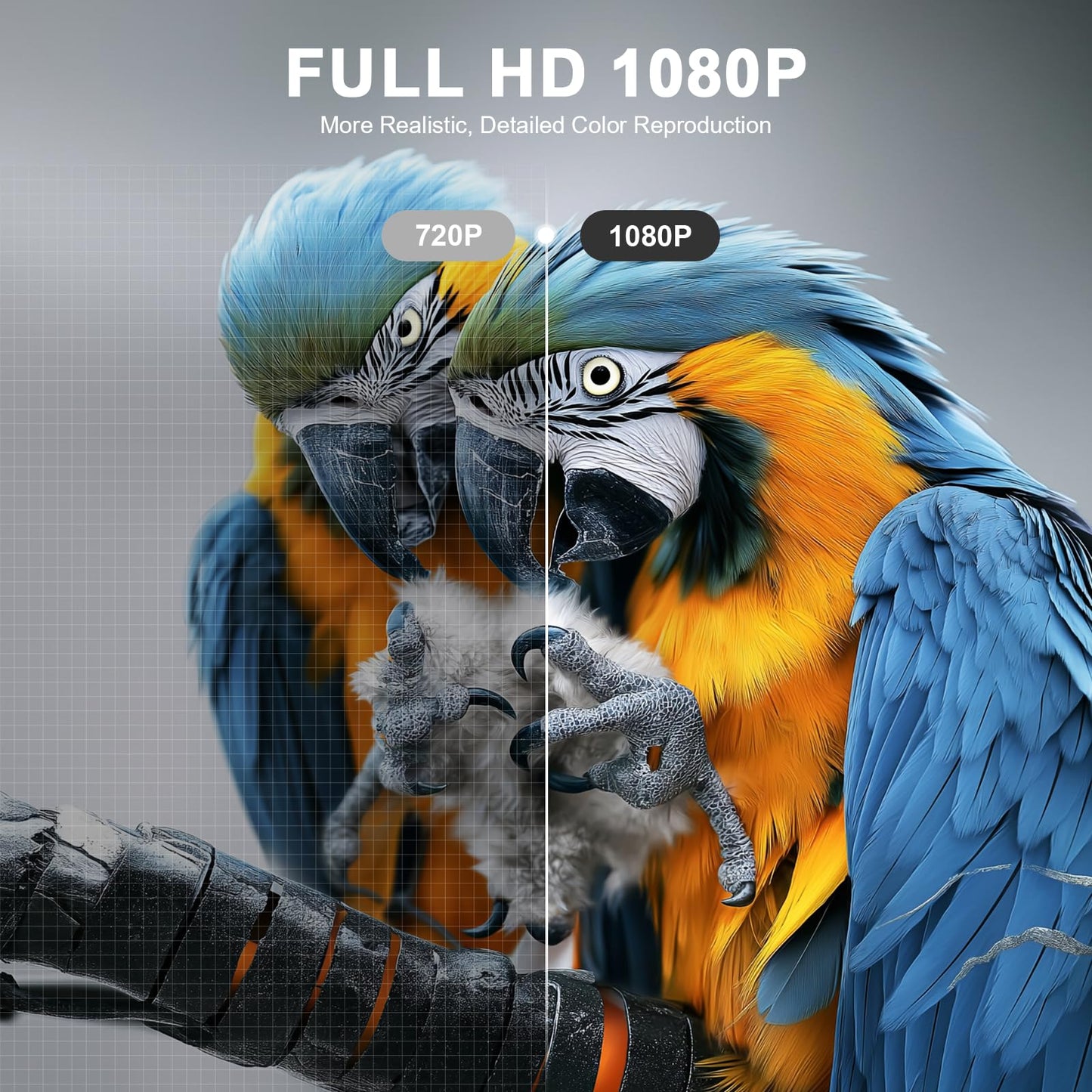 Himovies 1080P WiFi Bluetooth Portable Projector