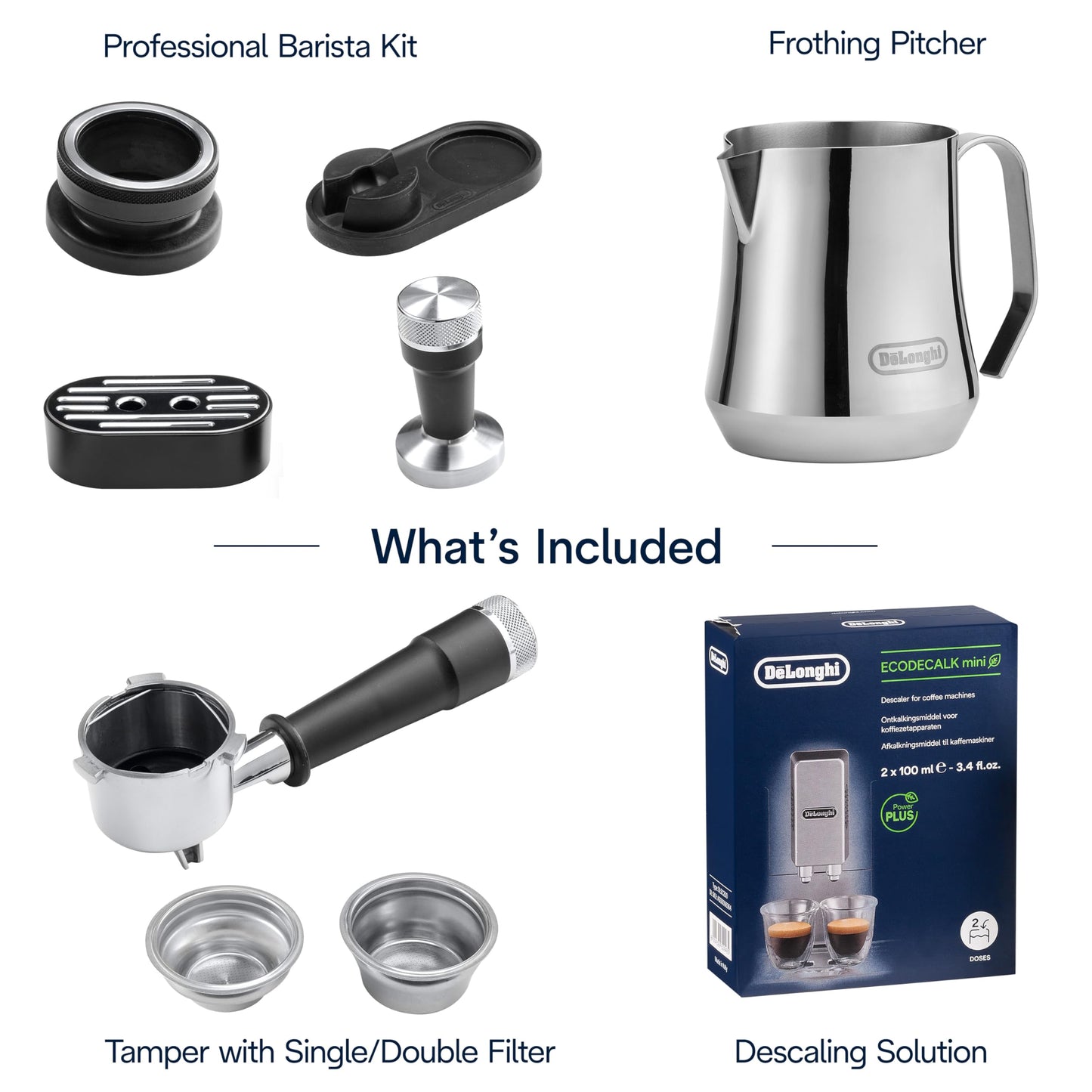 De'Longhi Espresso Machine with Grinder and Frother