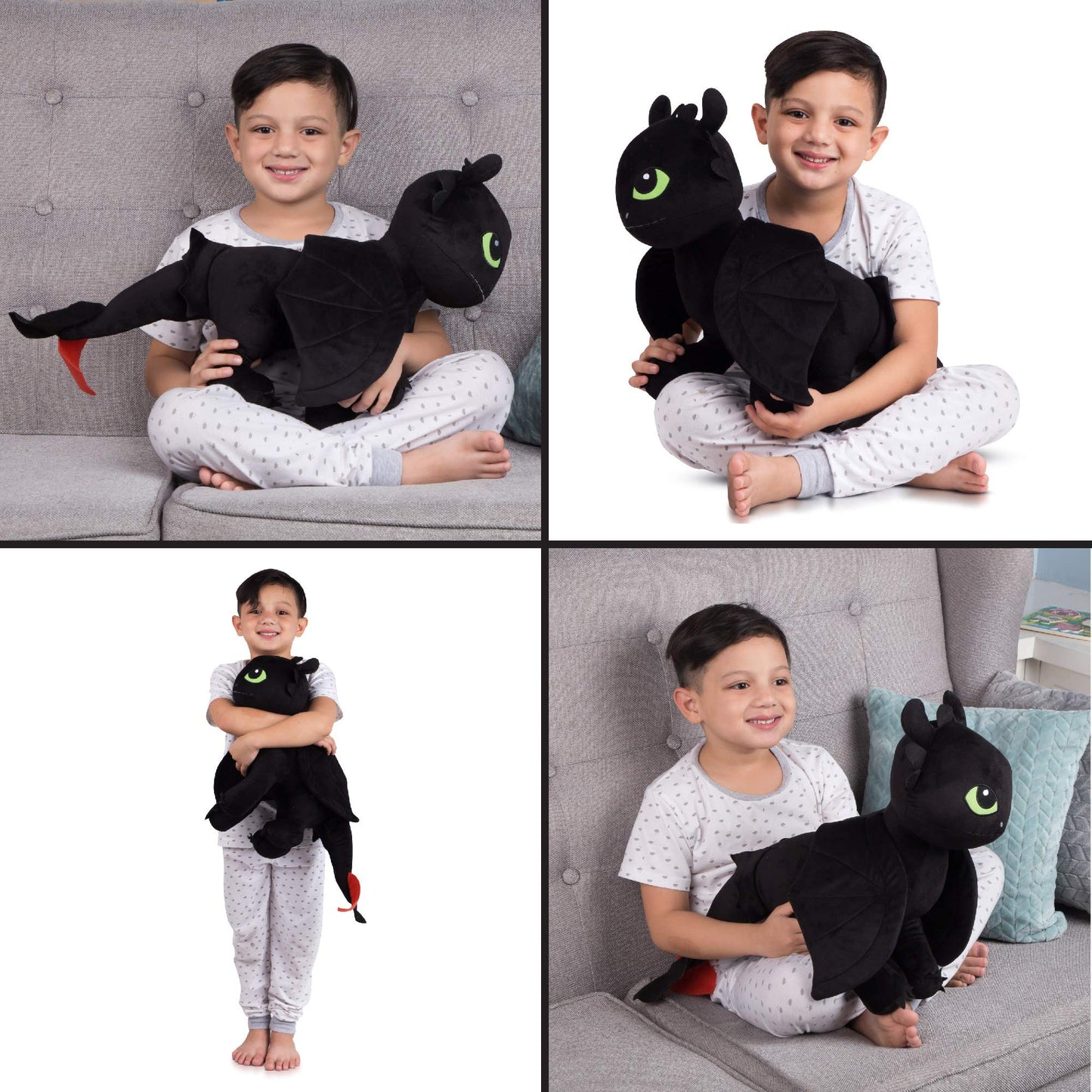 Franco Toothless Plush Cuddle Pillow Buddy