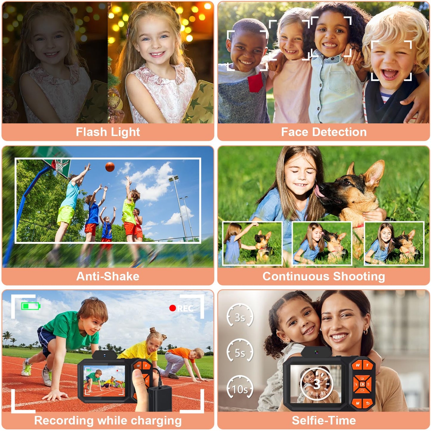 4K 48MP Digital Camera with 18X Zoom