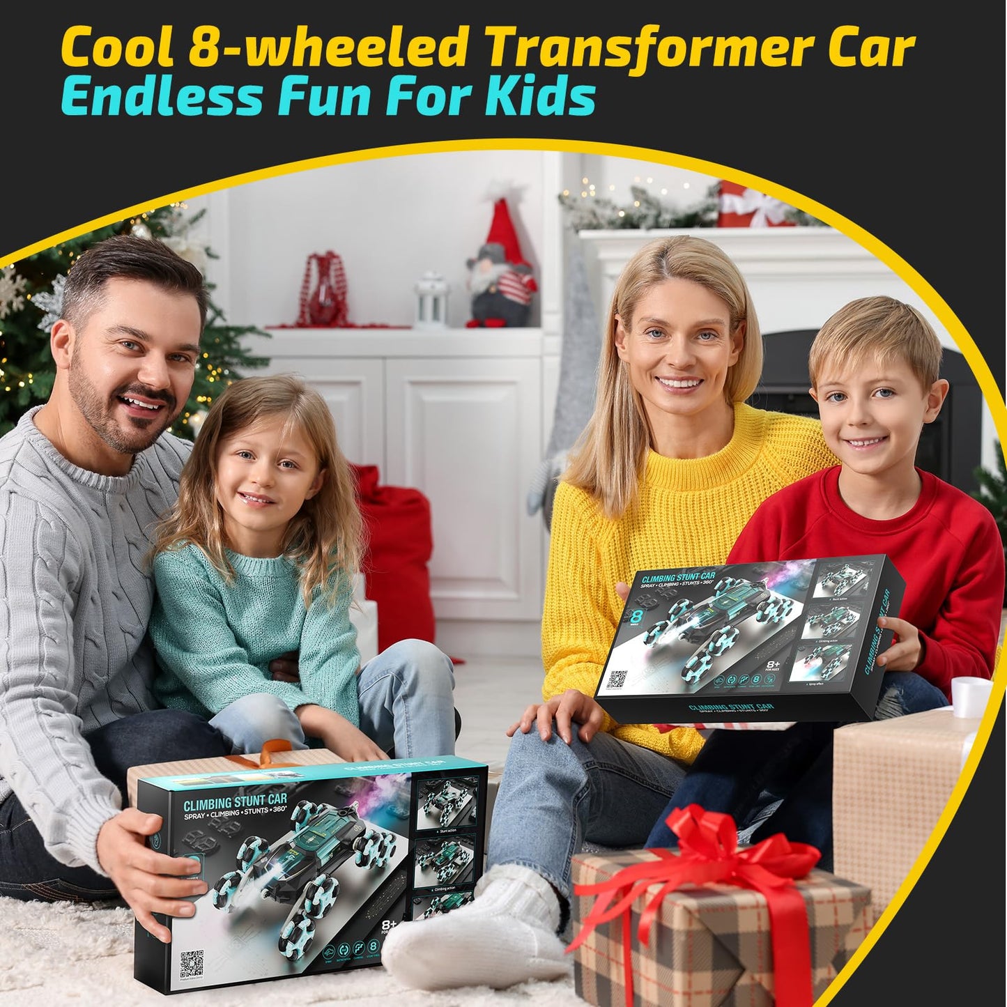 Carsky 8WD Remote Control Drift Car for Kids