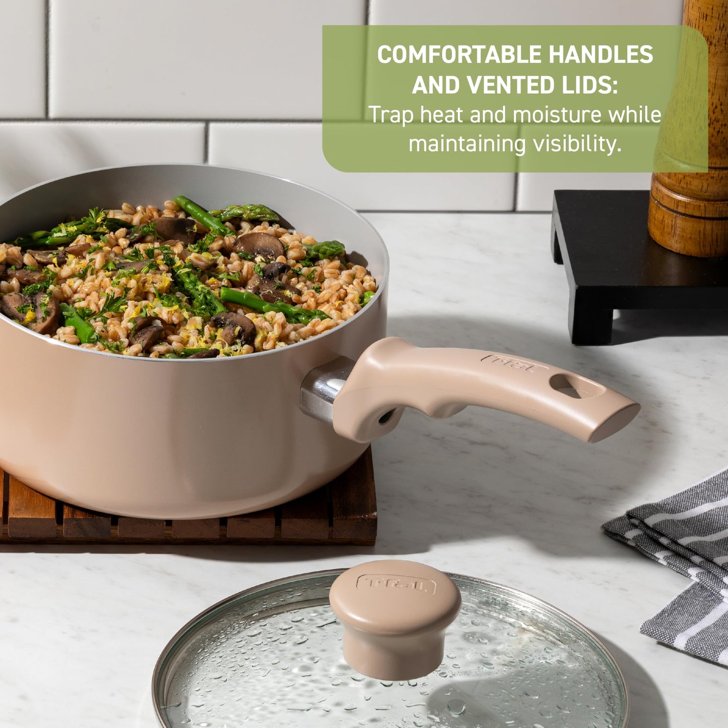 20-Piece T-fal Non-Stick Cookware Set