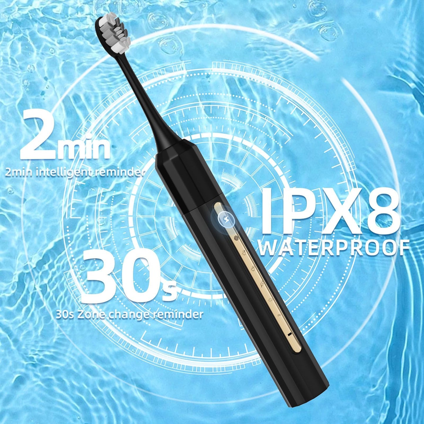 Fairir Sonic Electric Toothbrush with 10 Heads