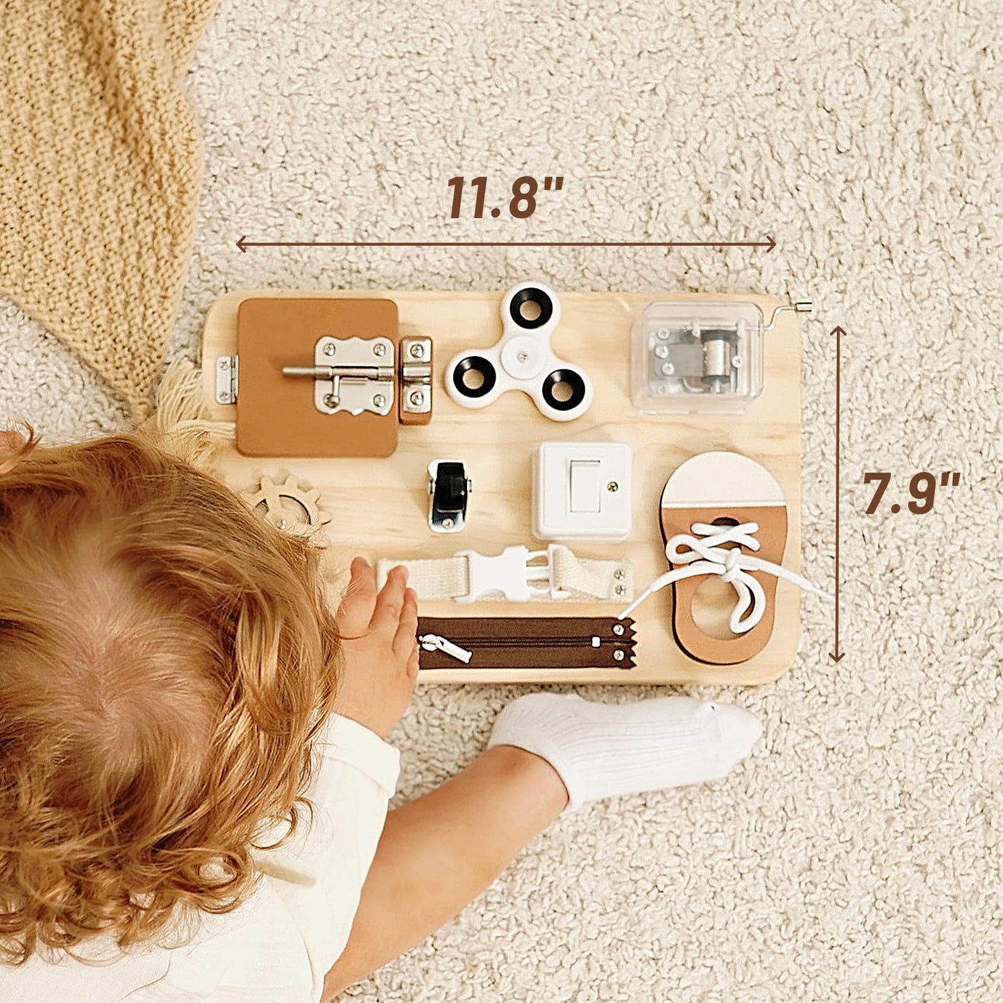 Busy Board Montessori Sensory Toys for Toddlers