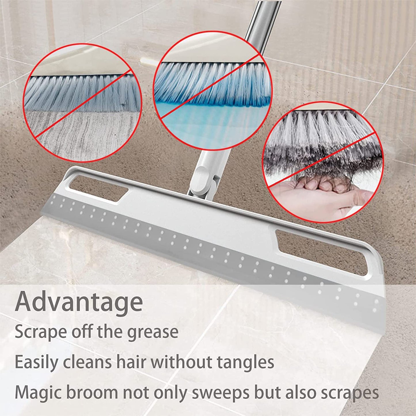 Multifunction Silicone Floor Squeegee for Cleaning