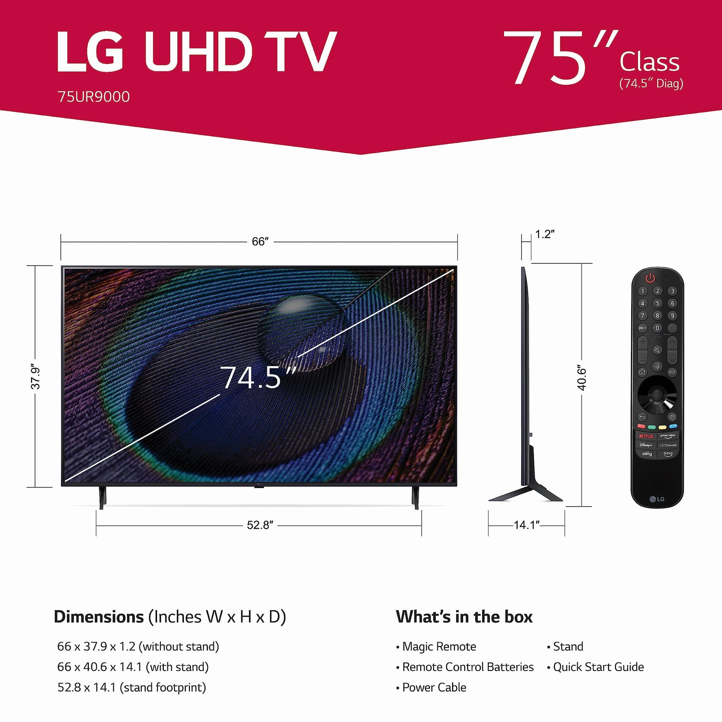 LG 75-Inch 4K Smart TV with Alexa