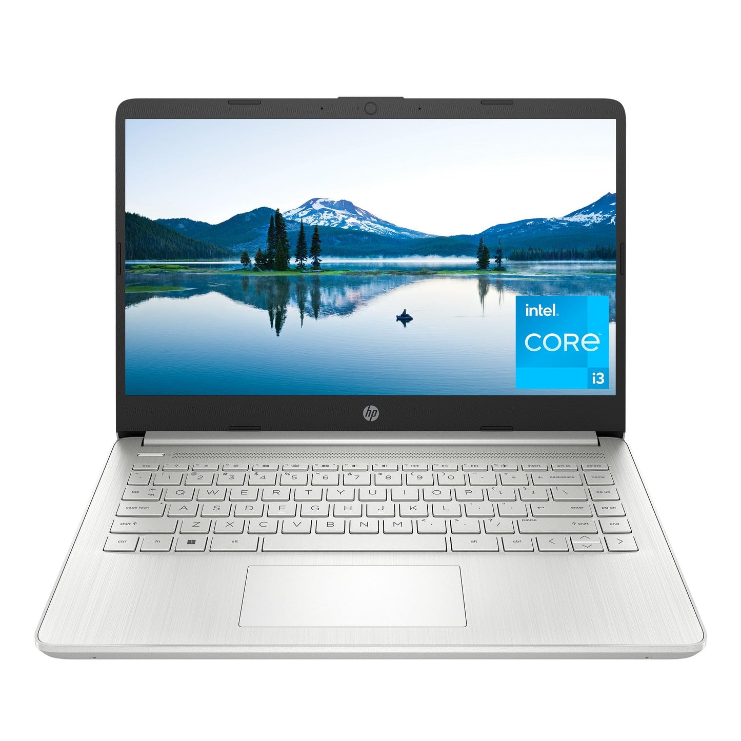 HP 14 inch Laptop, HD Display, 12th Generation Intel Core i3-1215U, 8 GB RAM, 256 GB SSD, Intel UHD Graphics, Windows 11 Home in S Mode, 14-dq5009nr (2024)