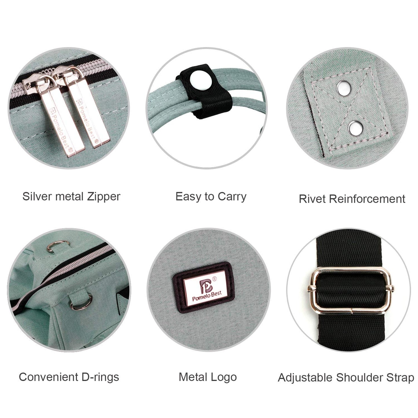 Diaper Bag Backpack with Changing Pad & Straps