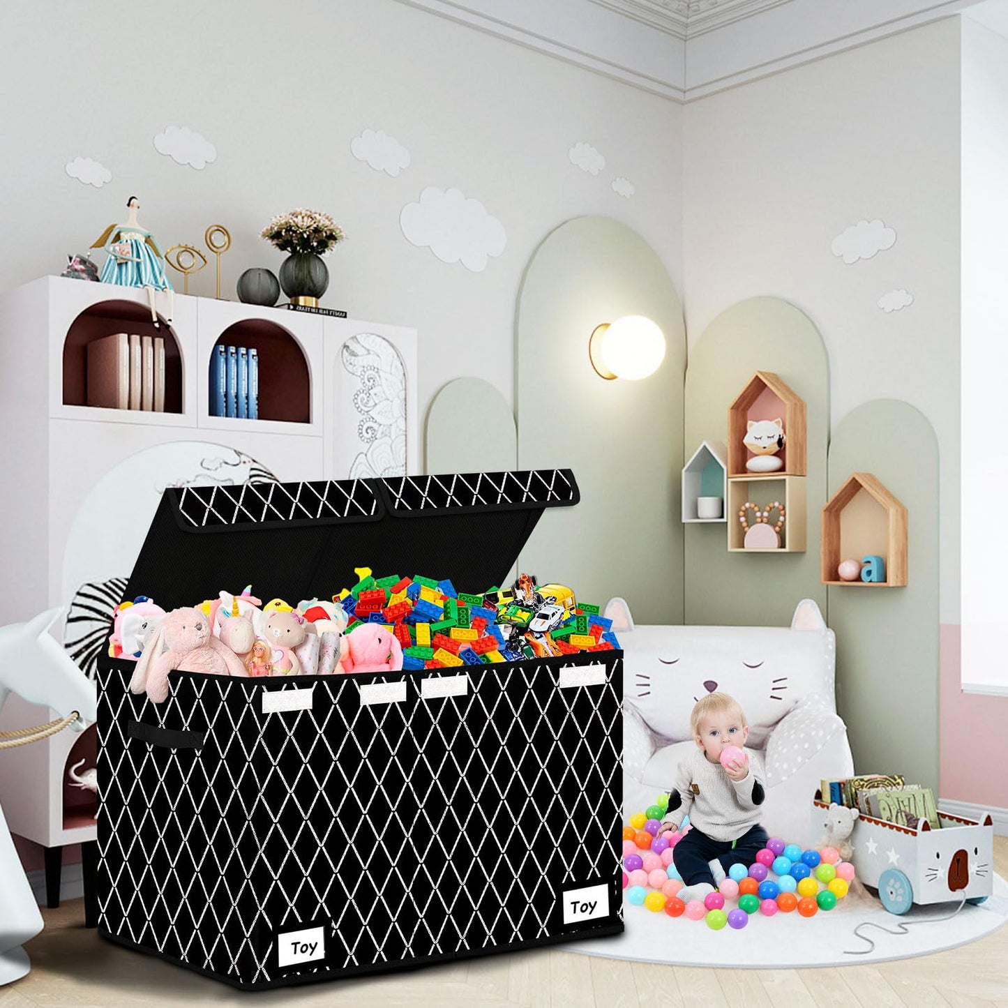 Large Toy Storage Box for Kids by Meerainy