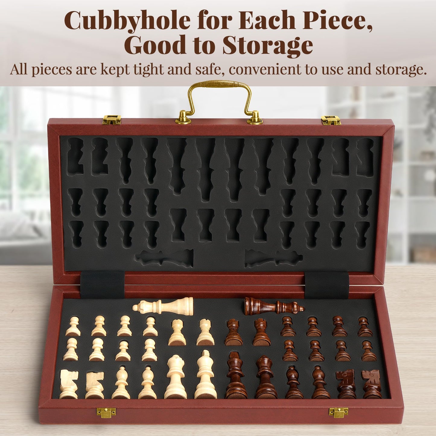 Magnetic Travel Chess Set for Kids and Adults