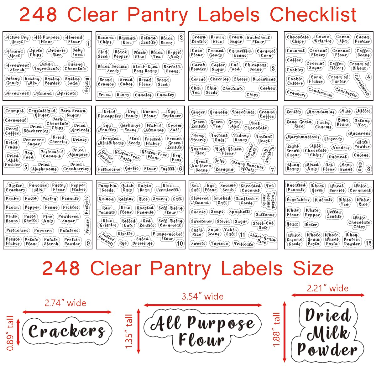24 Pcs BPA-Free Food Storage Containers Set