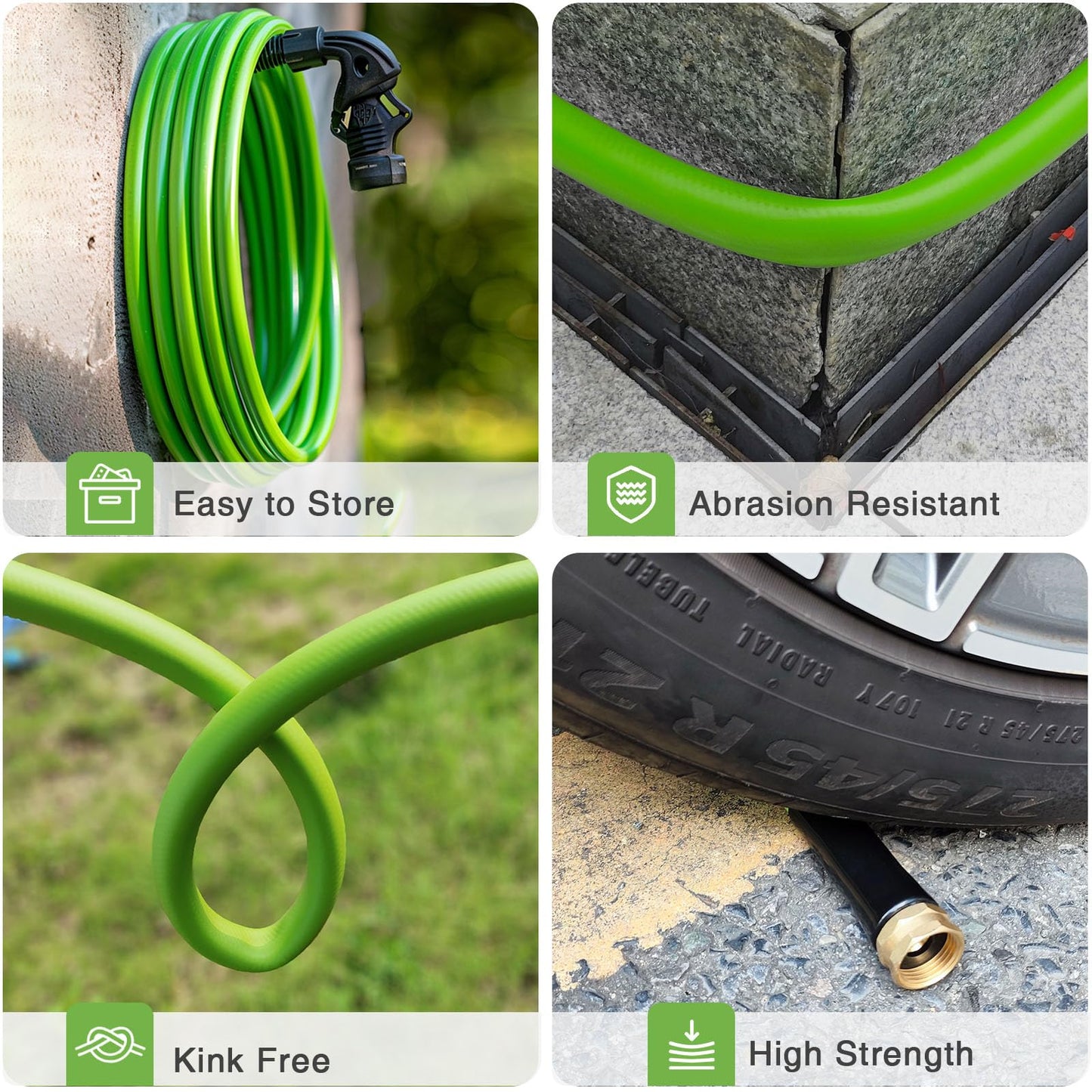 25ft Heavy Duty Leak Proof Garden Hose